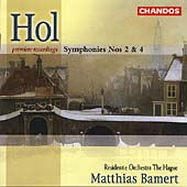 Rijk Hol - Symphonies 2 & 4 - Import CD