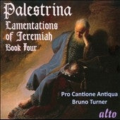 Bruno Turner - Palestrina: Lamentations of Jeremiah Book 4 - Import CD