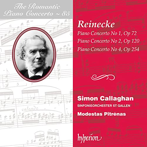 Reinecke, Carl (1824-1910) - Piano Concertos Nos.1, 2, 4 : Simon Callaghan(P)Modestas Pitrenas / St Gallen Symphony Orchestra - Import CD