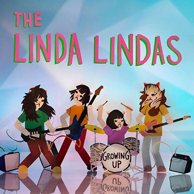 The Linda Lindas - Growing Up - Import Specialty Clear with Blue Pink Vinyl LP Record