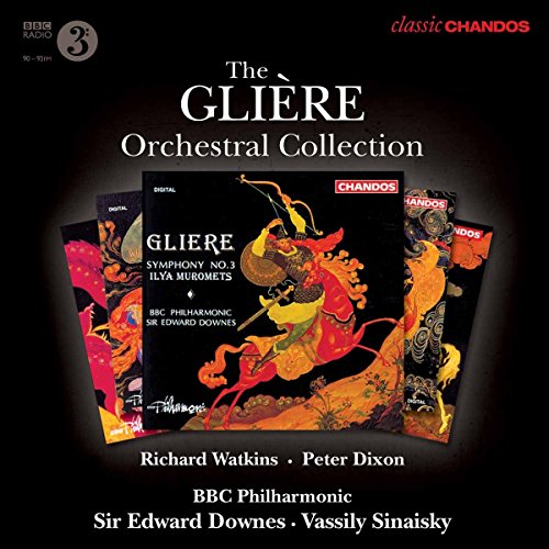 Gliere (1875-1956) - Symphonies Nos, 1, 2, 3, Orchestral Works, Horn Concerto : Downes / Sinaisky / BBC Philharmonic, R.Watkins(Hr)(5CD) - Import 5 CD