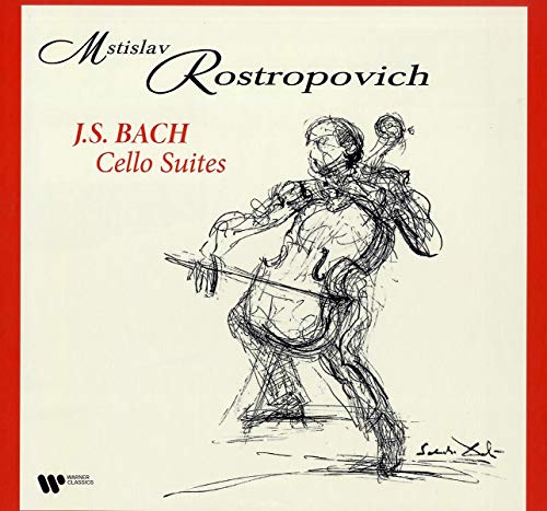 Bach (1685-1750) - 6 Cello Suites: Rostropovich - Import 4 LP Record Box