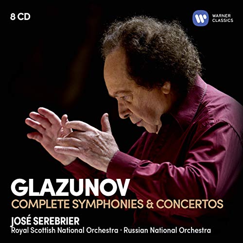 Glazunov (1865-1936) - Complete Symphonies & Concertos : Jose Serebrier / Royal Scottish National Orchestra, Russian National Orchestra (8CD) - Import 8 CD Box