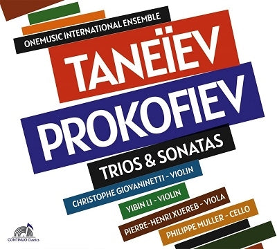 Taneyev (1856-1915) - Trios: Onemusic International Ensemble +prokofiev: Sonata For 2 Violins, For Violin Solo - Import CD