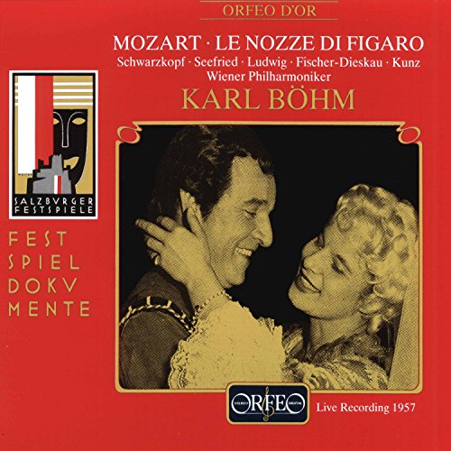 Mozart (1756-1791) - Le Nozze di Figaro : Karl Bohm / Vienna Philharmonic, Schwarzkopf, Seefried, Kunz, Fischer-Dieskau, etc (Salzburg Live 1957 Monaural)(3CD) - Import 3 CD