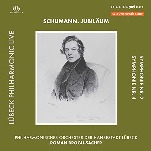 Schumann, Robert (1810-1856) - Symphonies Nos.2, 4 : Roman Brogli-Sacher / Lubeck Philharmonic (Hybrid) - Import SACD Hybrid