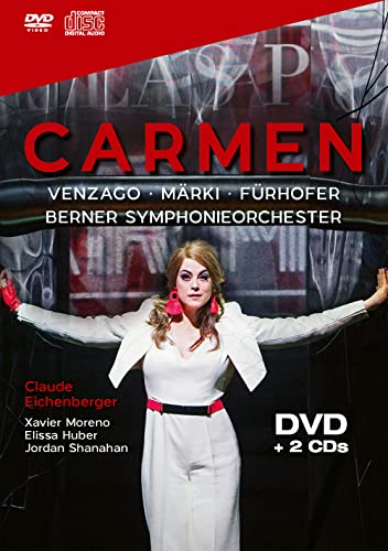 Bizet (1838-1875) - Carmen : Marki, Mario Venzago / Bern Symphony Orchestra, Eichenberger, Moreno, Huber, Shanahan, etc (2018 Stereo)(+2CD) - Import 3 DVD