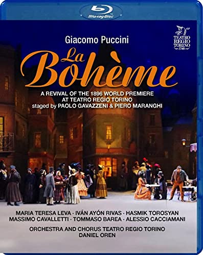 Puccini (1858-1924) - La Boheme : P.Gavazzeni & Maranghi, Oren / Teatro Regio Torino, Leva, Rivas, Torosyan, etc (2021 Stereo) - Import Blu-ray Disc