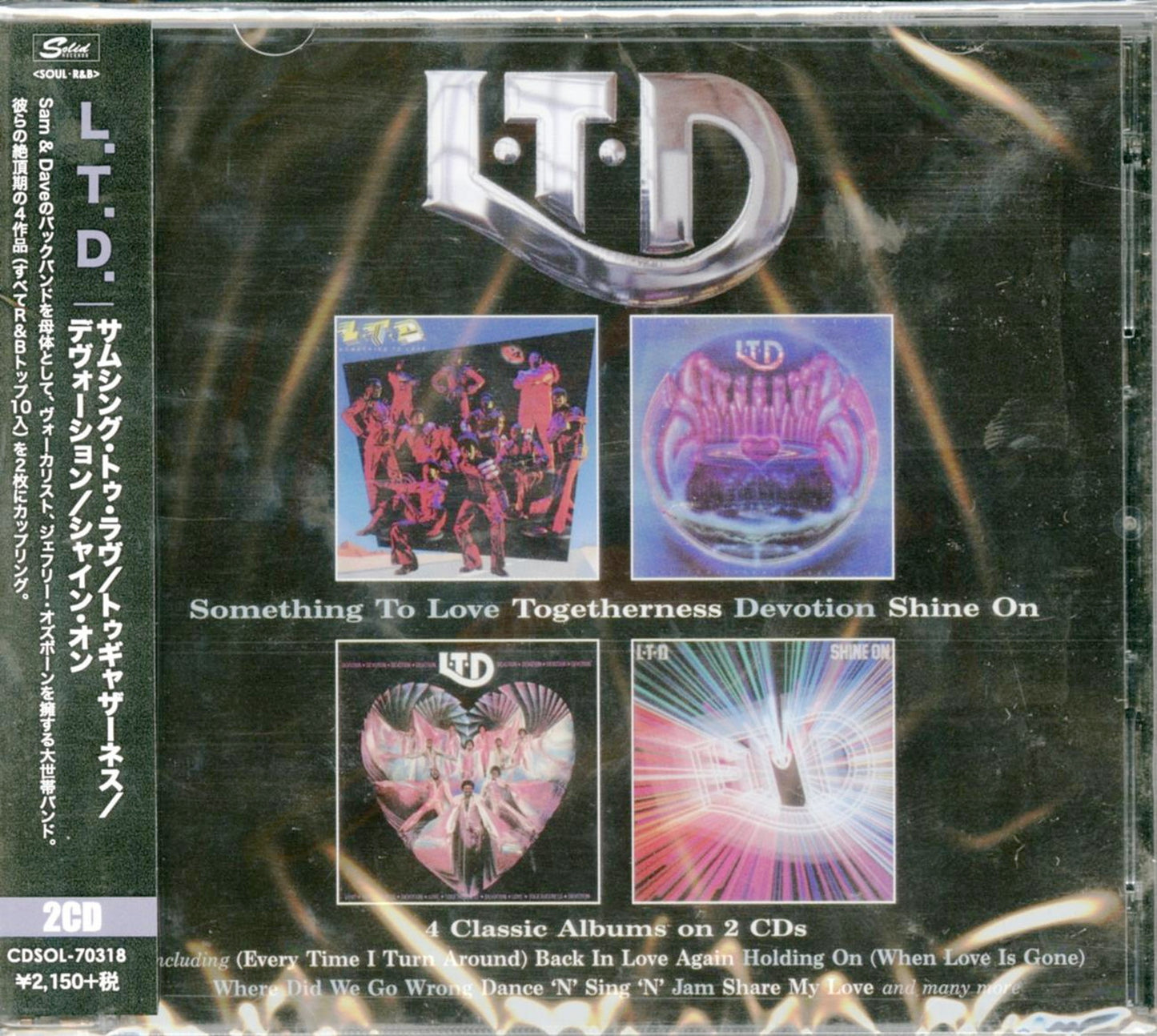 L.T.D. - Something To Love / Togetherness / Devotion / Shine On - 2 CD Import CD With Japan Obi