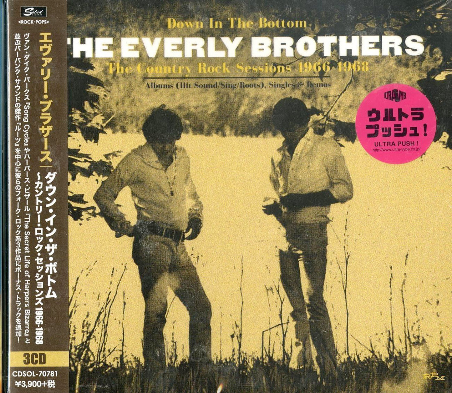 The Everly Brothers - Down In The Bottom: Country Rock Sessions 1966-1968 - 3 CD Import CD Bonus Track