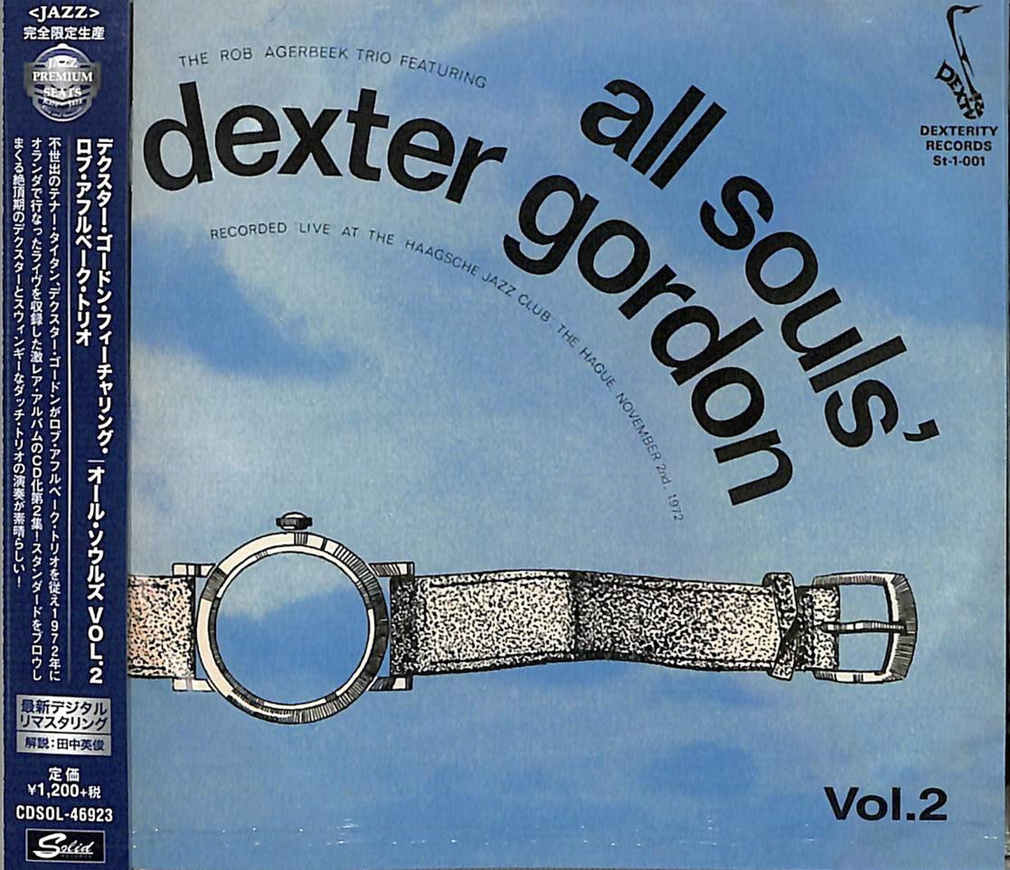 Dexter Gordon Featuring Rob Agerbeek Trio - All Souls Vol.2 - Japan CD Limited Edition