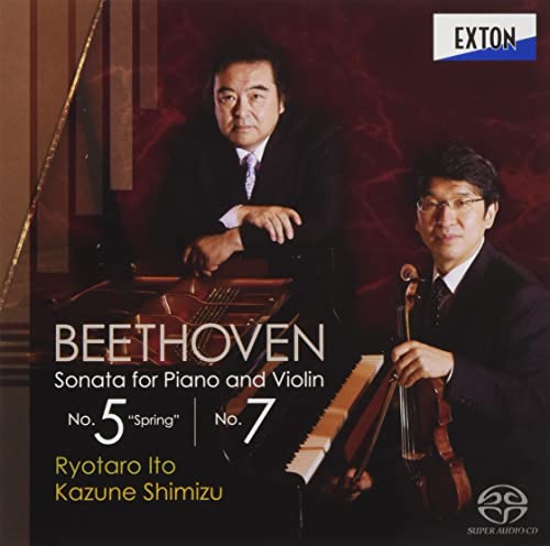 Violin Sonatas Nos.5, 7 : Ryotaro Ito(Vn)Kazune Shimizu(P)‐Beethoven (1770-1827) - Japan SACD Hybrid