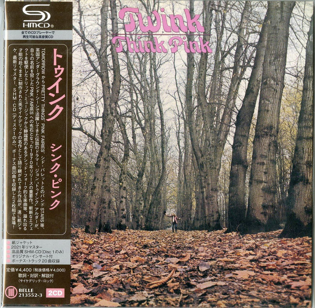 Twink - Think Pink - Japan Mini LP SHM-CD+CD Bonus Track