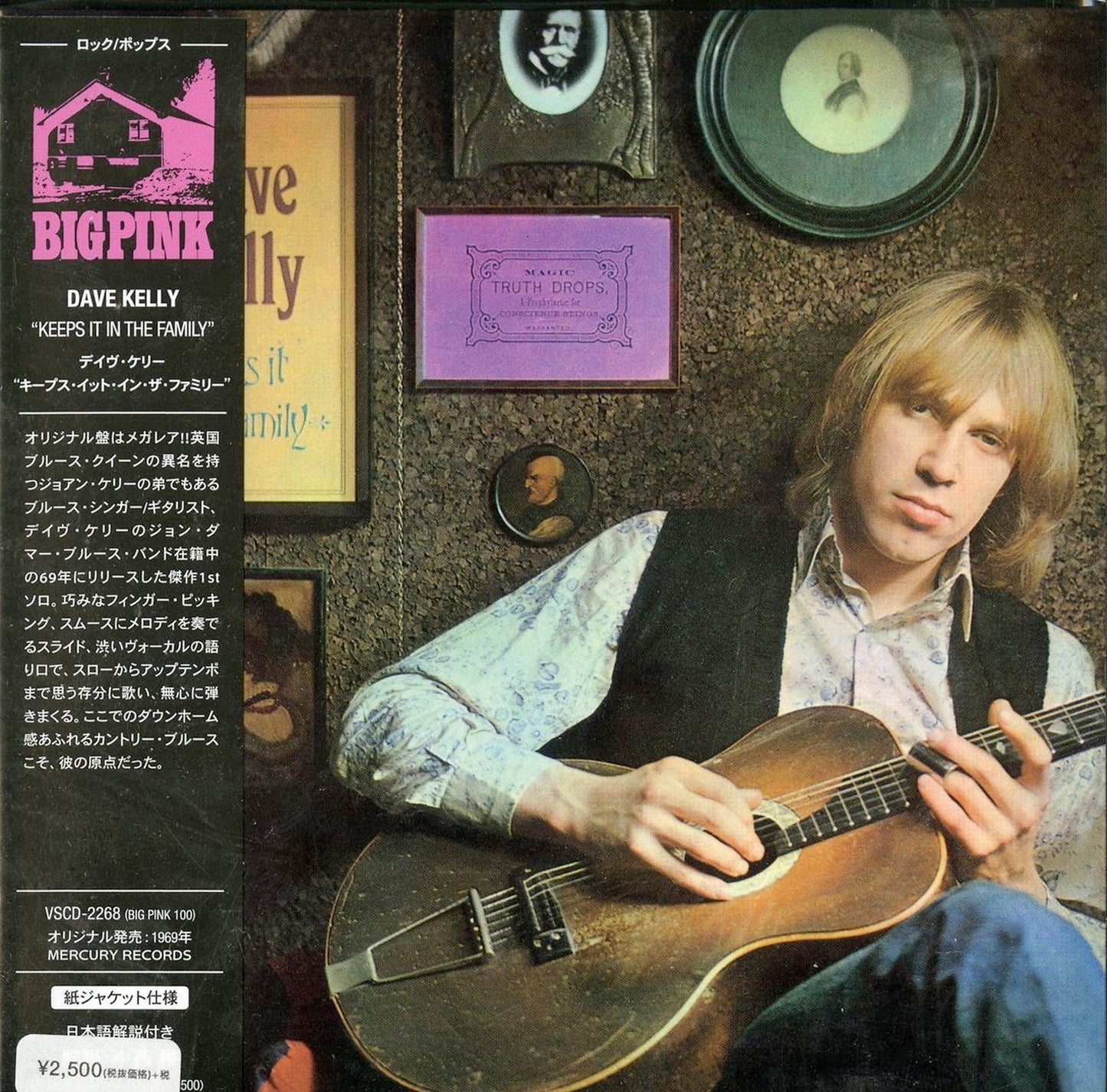 Dave Kelly - Keeps It In The Family - Import Mini LP CD With Japan Obi