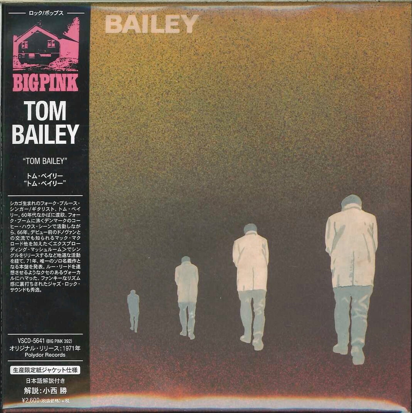 Tom Bailey - S/T - Import Mini LP CD With Japan Obi Limited Edition