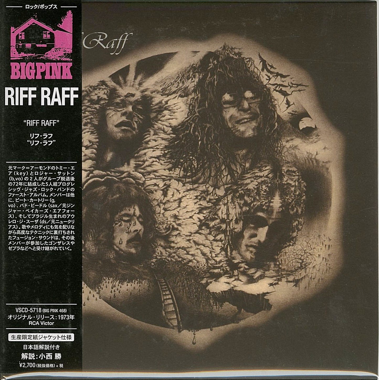Riff Raff - S/T - Import Mini LP CD With Japan Obi Limited Edition