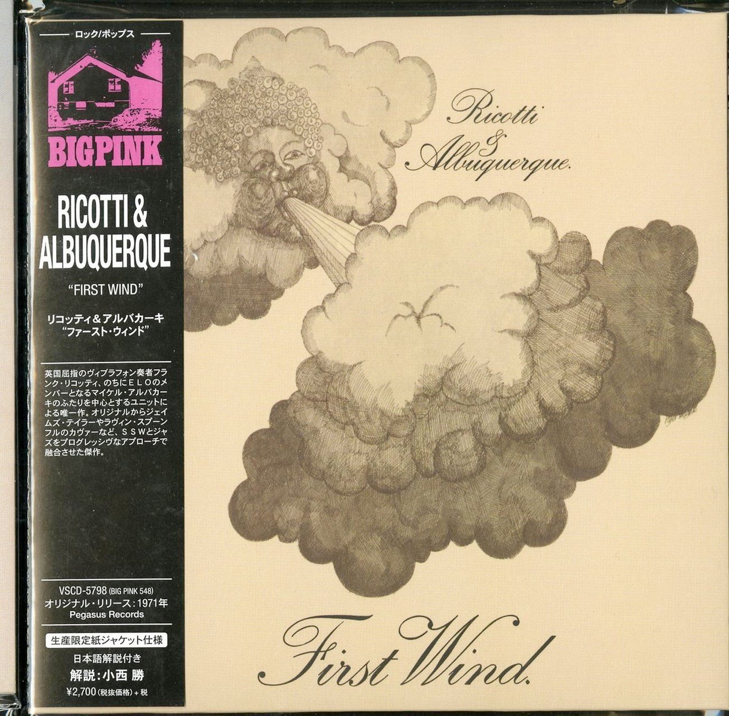 Ricotti & Albuquerque - First Wind - Import Mini LP CD With Japan Obi Limited Edition