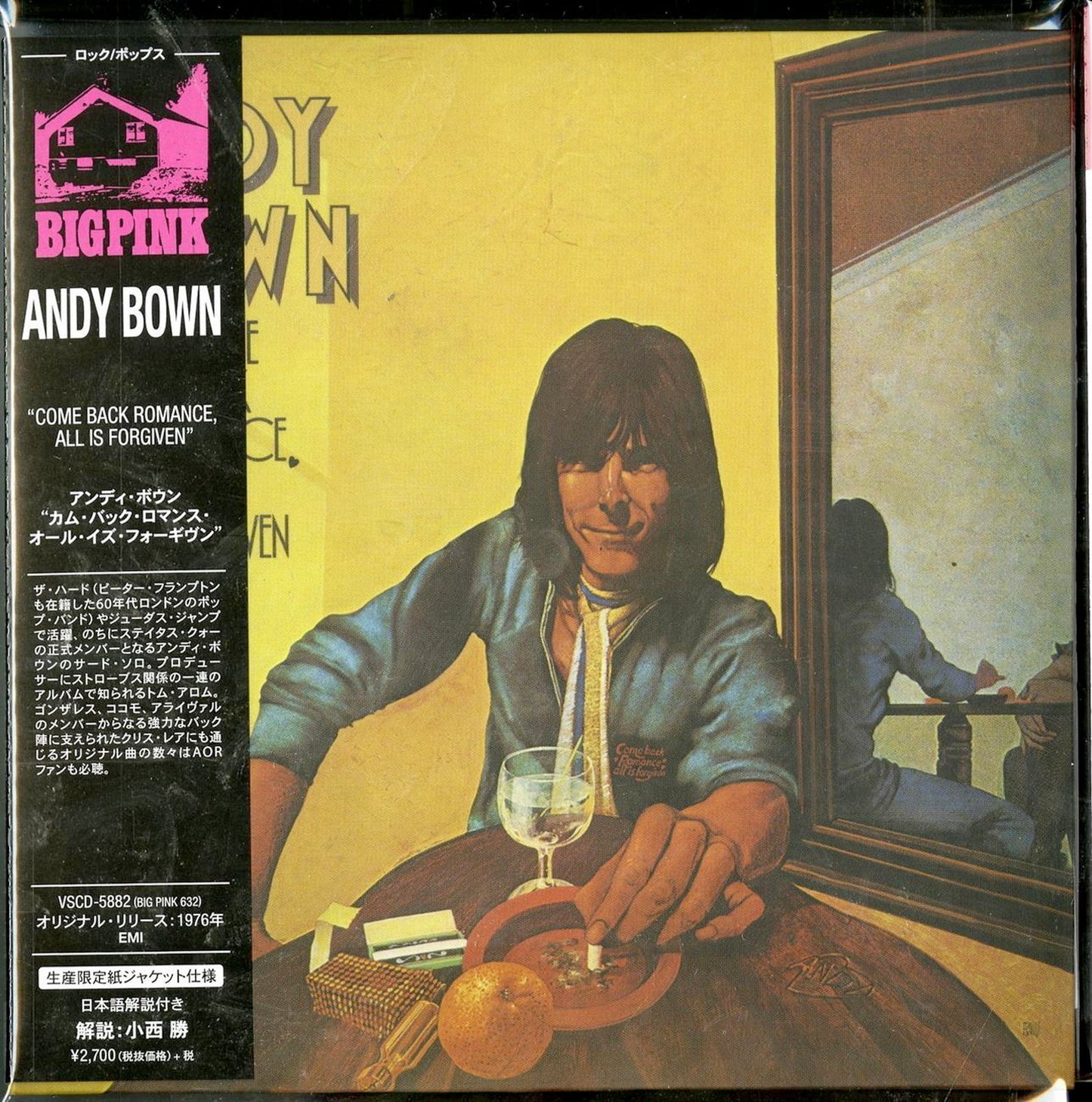 Andy Bown - Come Back Romance All Is Forgiven - Import Mini LP CD With Japan Obi Limited Edition