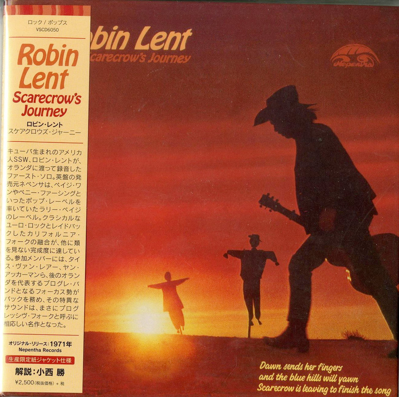 Robin Lent - Scarecrow'S Journey - Japan Mini LP CD Limited Edition