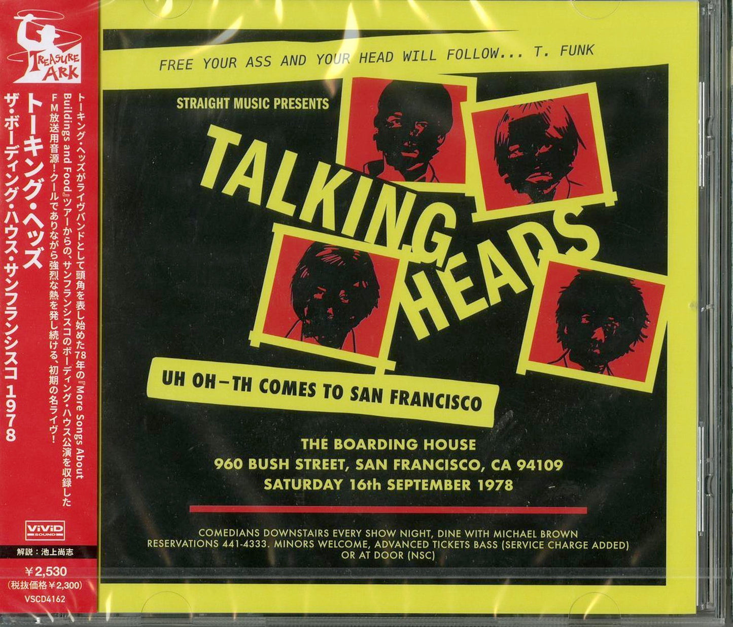Talking Heads - The Boarding House. San Francisco. California 16.9.1978 - Import CD