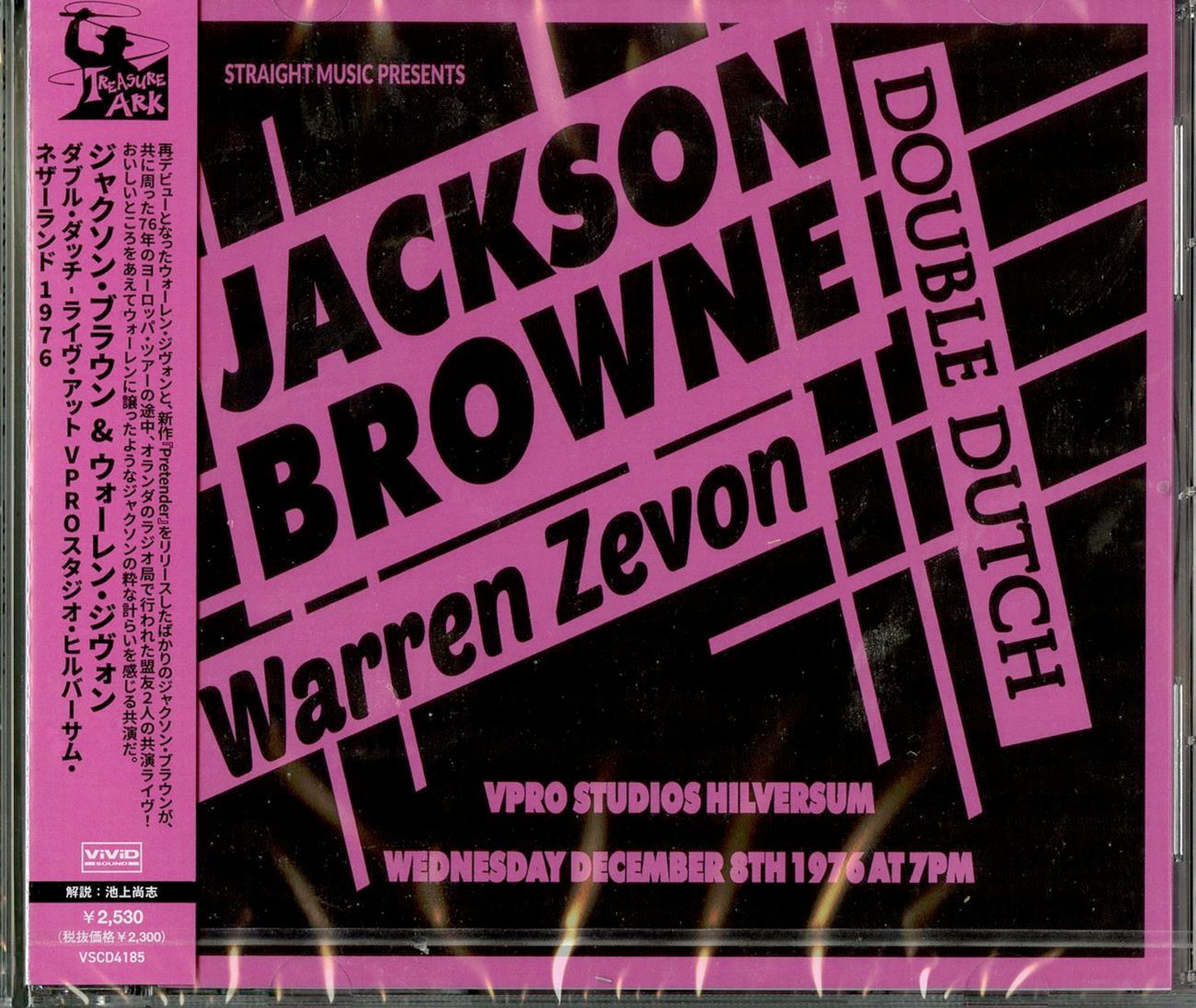 Jackson Browne & Warren Zevon - Double Dutch - Live At Vpro Studios. Hilversum. Netherlands 1976 - Import CD Bonus Track