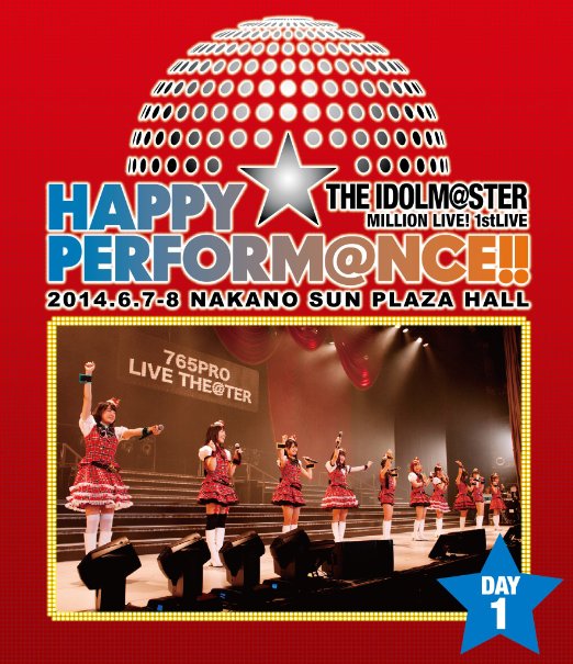 Animation - The Idolm@ster (Idolmaster) Million Live! 1stlive Happy Perform@nce!! Blu-ray Day1 - Japan Blu-ray Disc