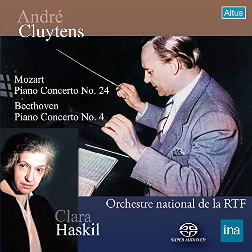 Beethoven (1770-1827) - Beethoven Piano Concerto No.4, Mozart Piano Concerto No.24 : Clara Haskil(P)Andre Cluytens / French National Radio Orchestra (1955)(Single Layer) - Import SACD