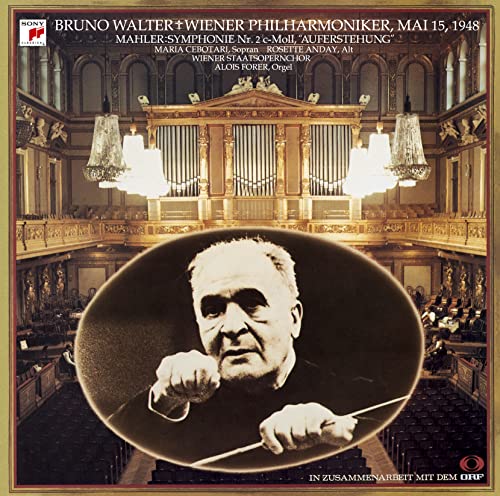 Symphony No.2 : Bruno Walter / Vienna Philharmonic, Cebotari, Anday ‐Mahler (1860-1911) - Japan SACD Hybrid