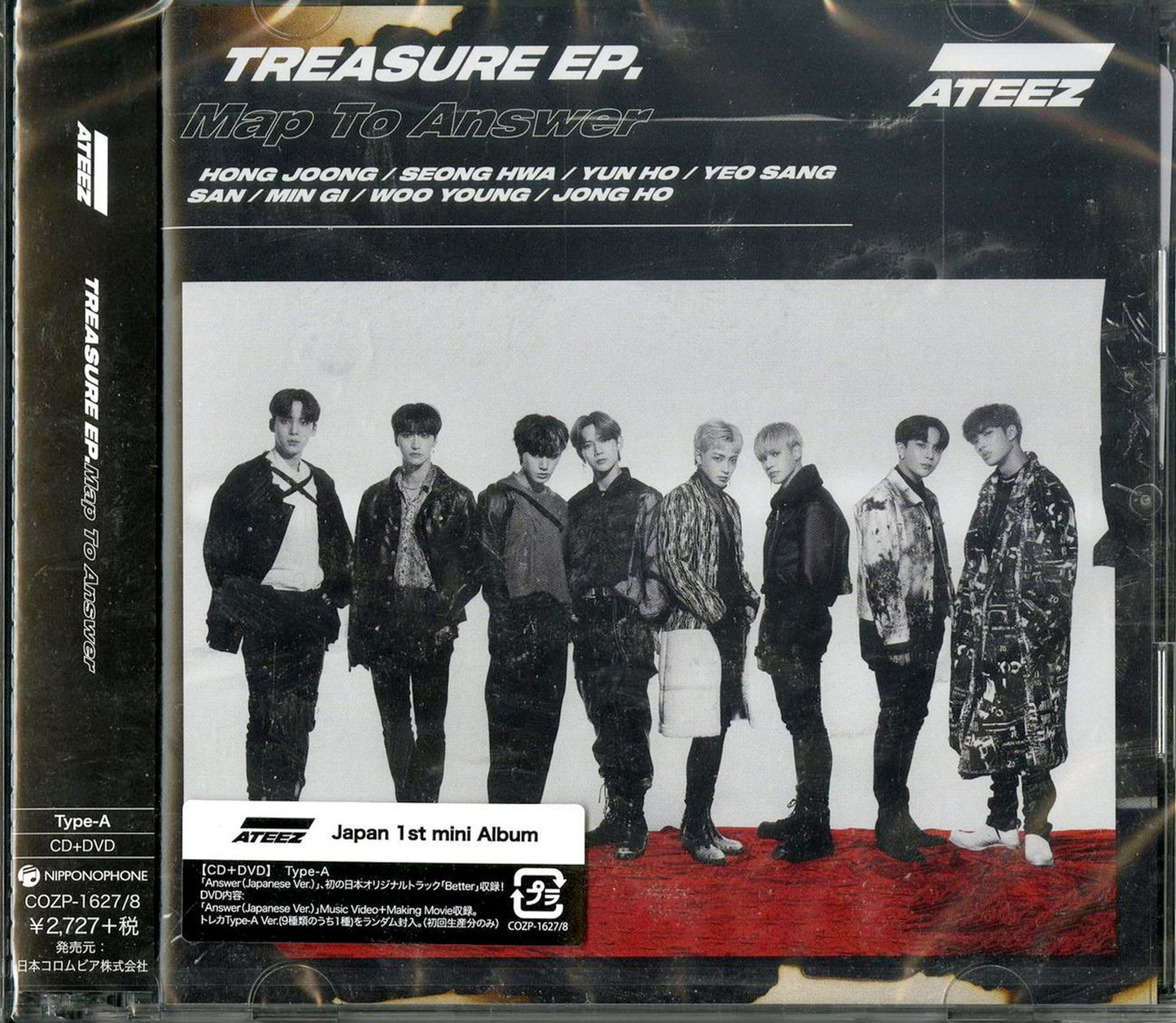 Ateez - TREASURE EP. Map To Answer - Japan CD+DVD Limited Edition
