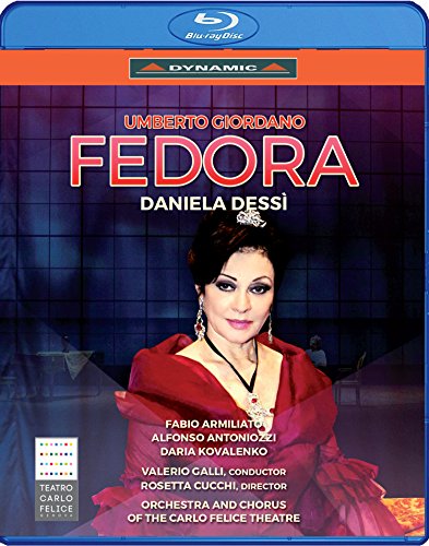 Valerio Galli, Genova Carlo Felice Opera House Orchestra - Giordano, Umberto (1867-1948) Fedora : Cucchi, Galli / Teatro Carlo Felice, Daniela Dessi, Fabio Armiliato, Antoniozzi, Kovalenko, Etc (2015 Stereo) - Import Blu-ray Disc