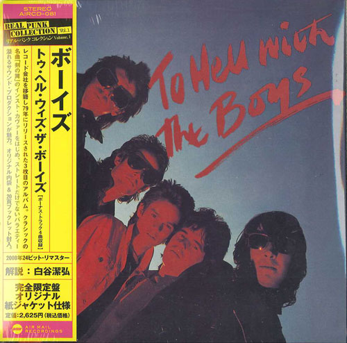 Boys - To Hell With The Boys - Japan Mini LP CD Bonus Track Limited Edition