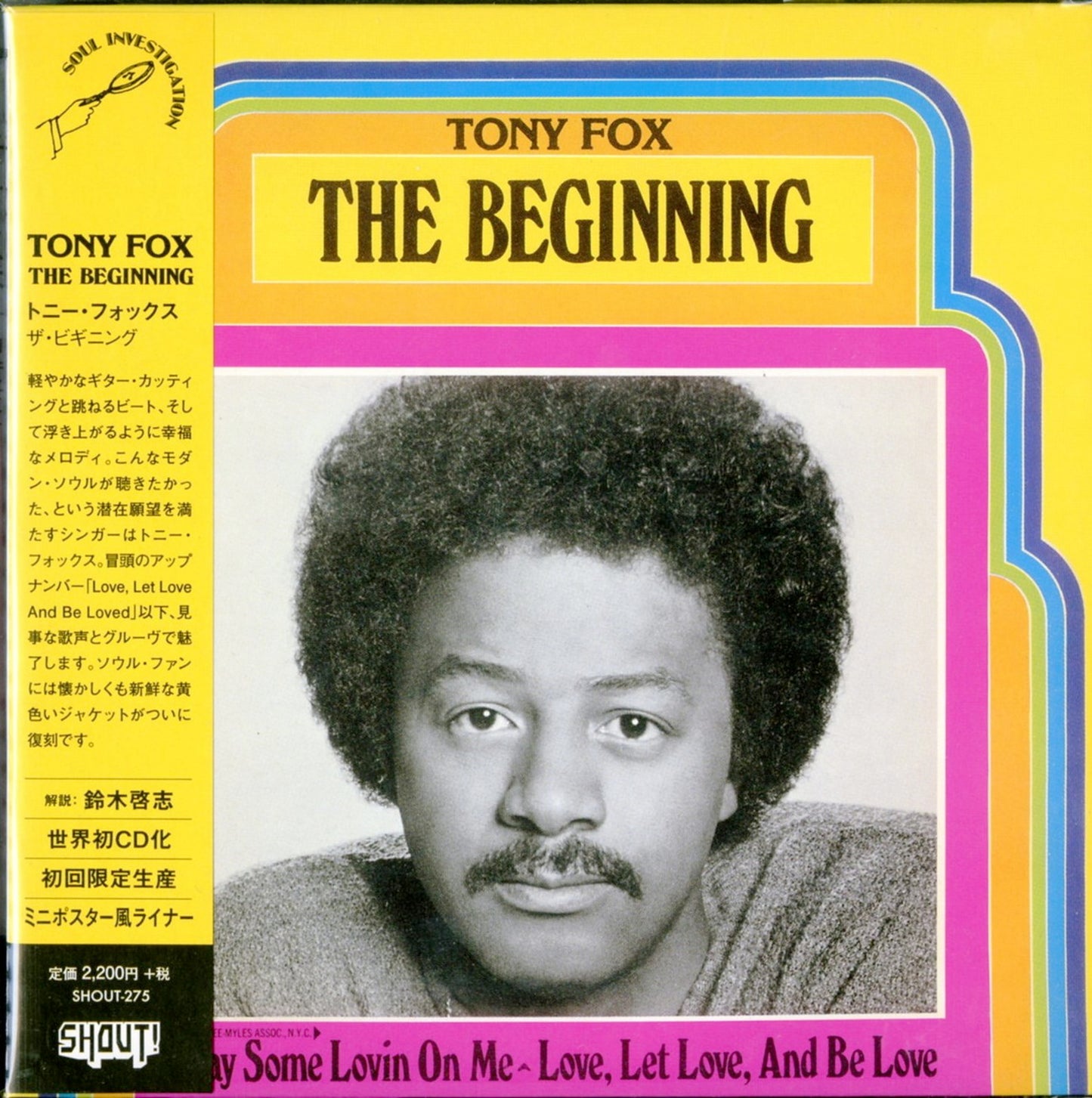 Tony Fox - The Beginning - Japan CD