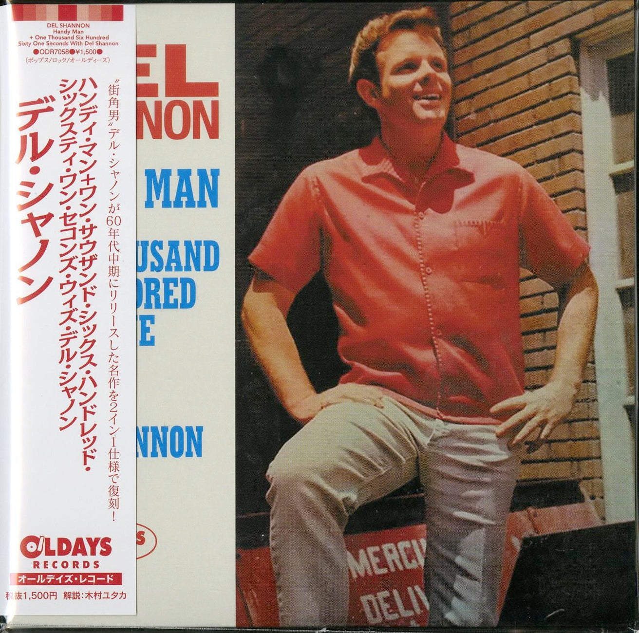 Del Shannon - Handy Man & One Thousand Six Hundred Sixty One Seconds With Del Shannon - Japan Mini LP CD