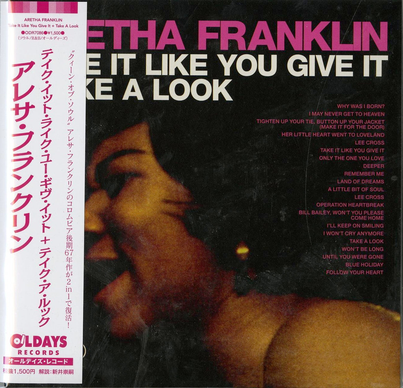 Aretha Franklin - Take It Like You Give It + Take A Look - Japan Mini LP CD