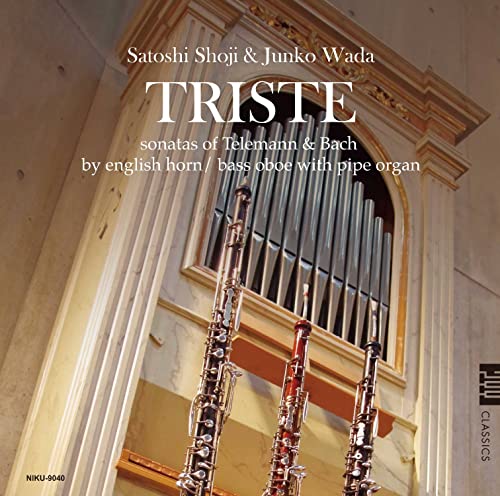 Triste -J.S.Bach & Telemann Sonatas : Satoshi Shoji(Ehr, Bass-ob)Junko Wada(Organ)‐Bach (1685-1750) - Japan CD