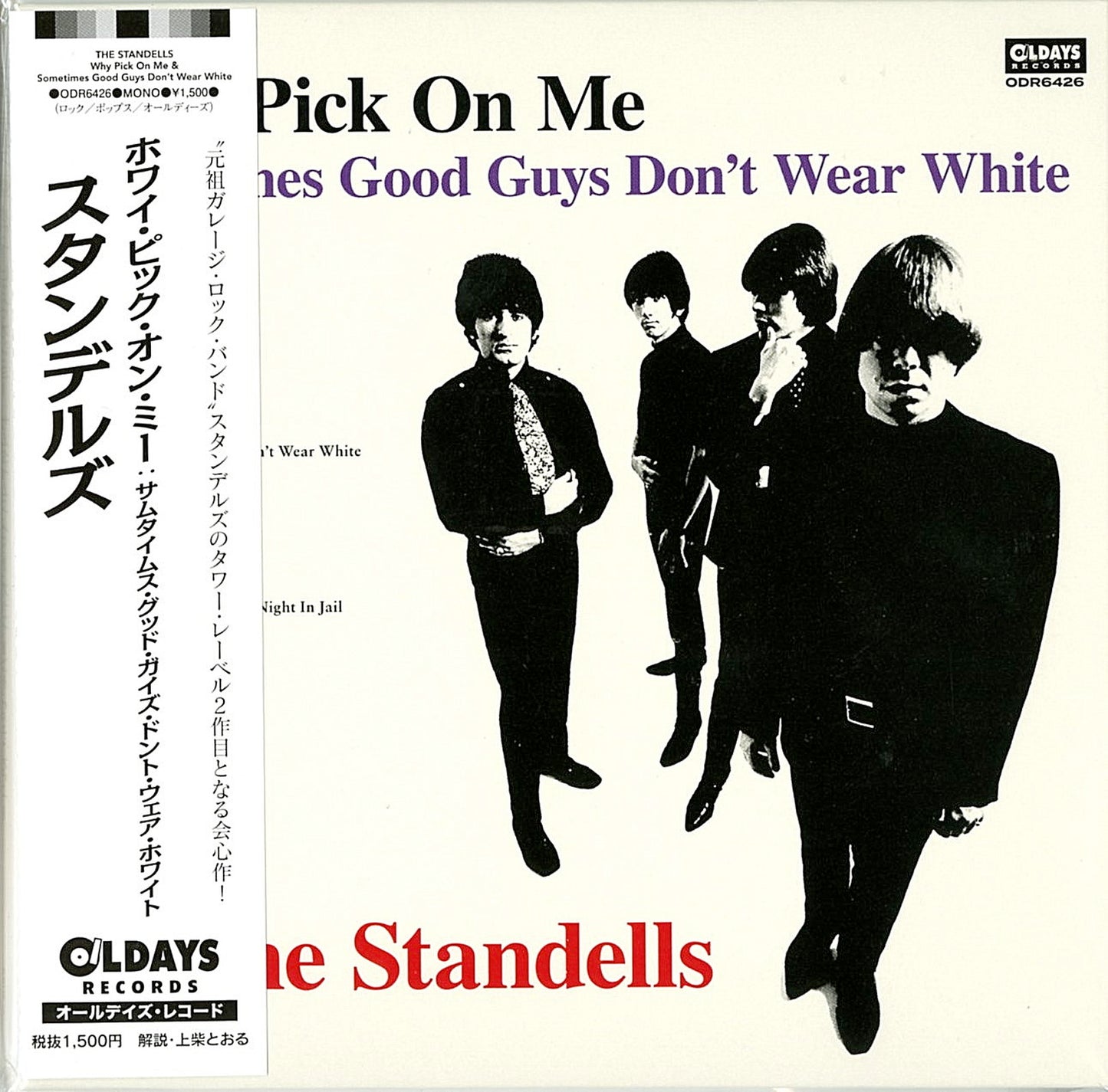 The Standells - Why Pick On Me & Sometimes Good Guys Don'T Wear White - Japan Mini LP CD Bonus Track
