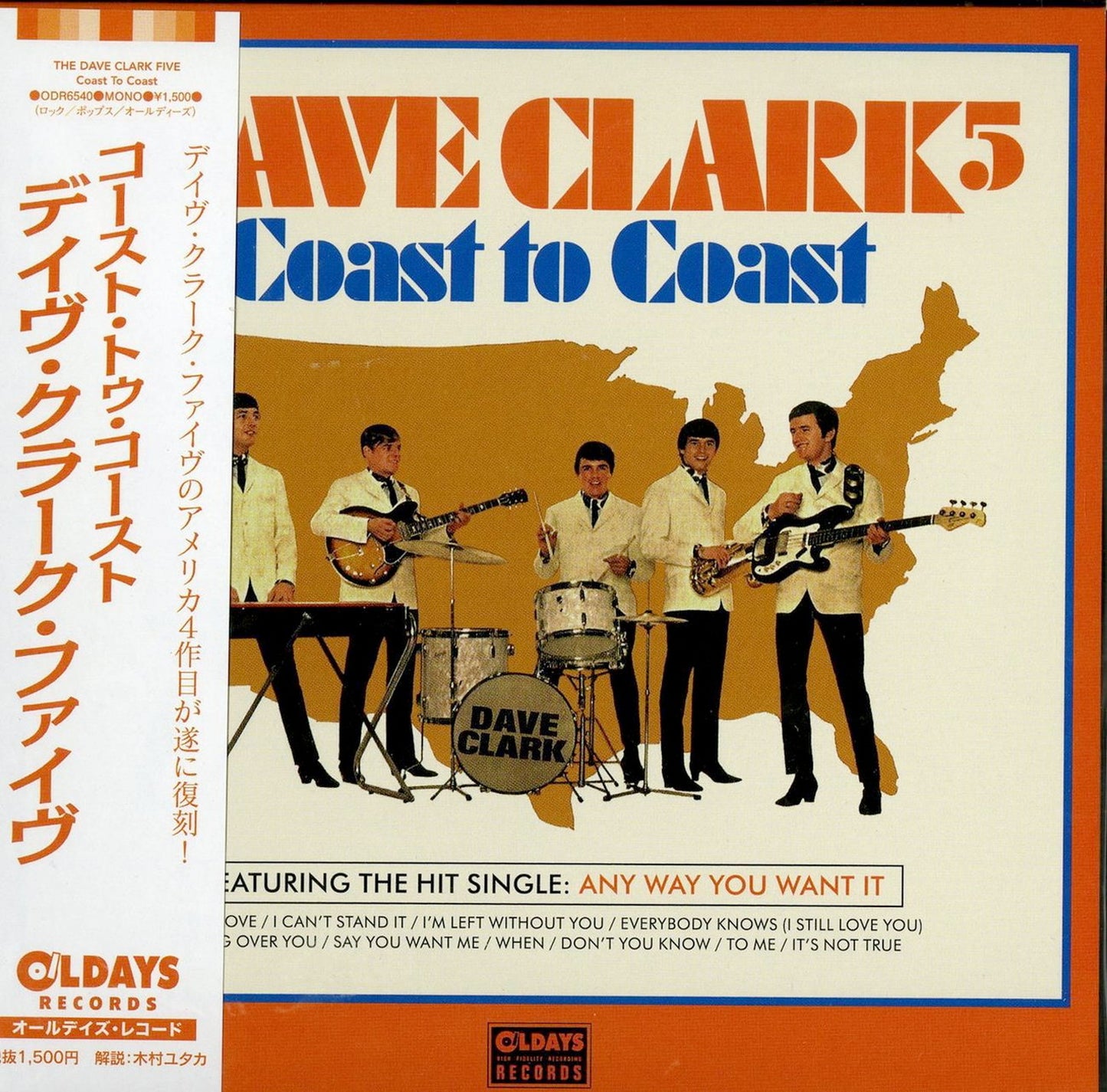 The Dave Clark Five - Coast To Coast - Japan Mini LP CD