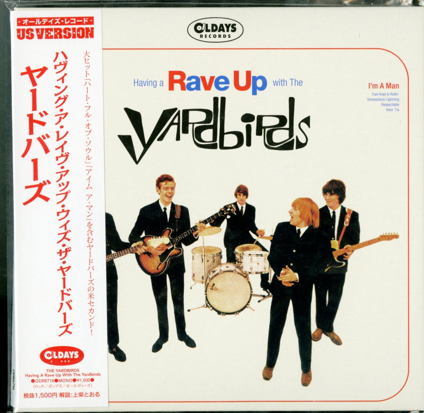 The Yardbirds - Having A Rave Up With The Yardbirds - Japan Mini LP CD Bonus Track