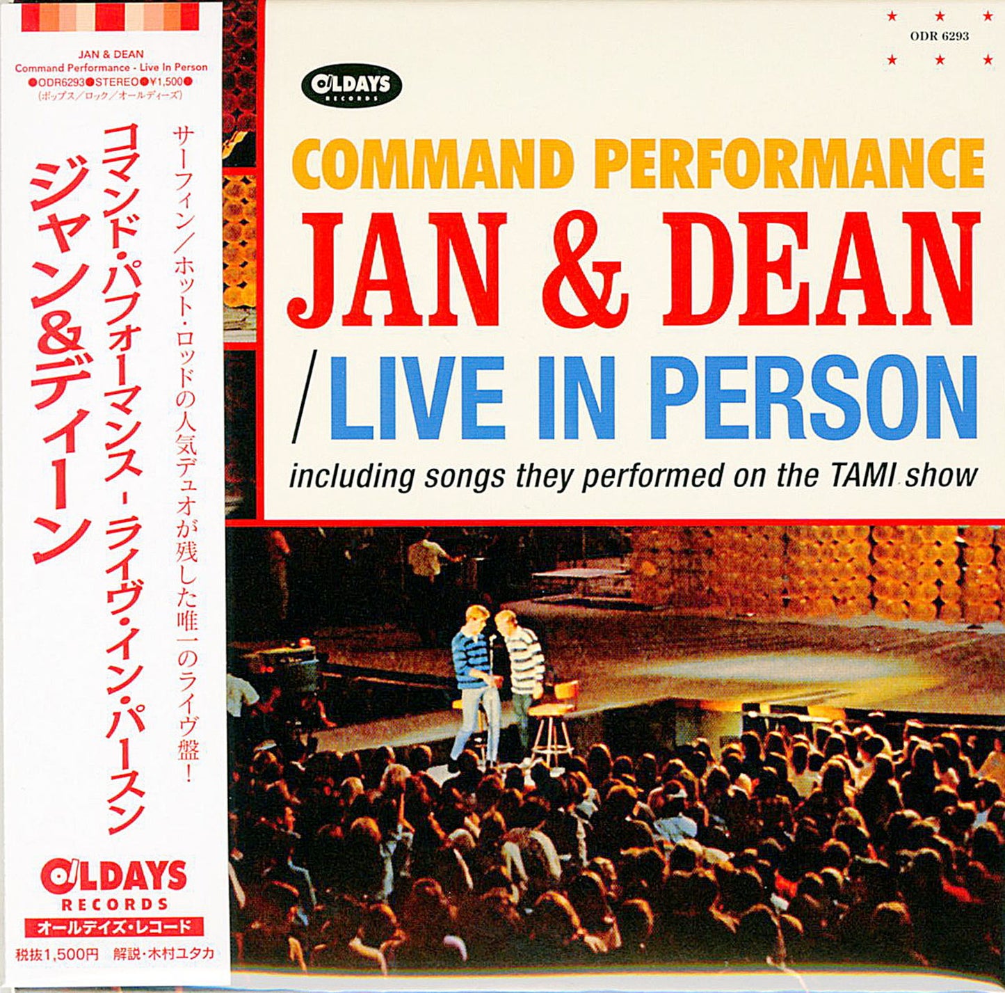 Jan & Dean - Command Performance Live In Person - Japan Mini LP CD