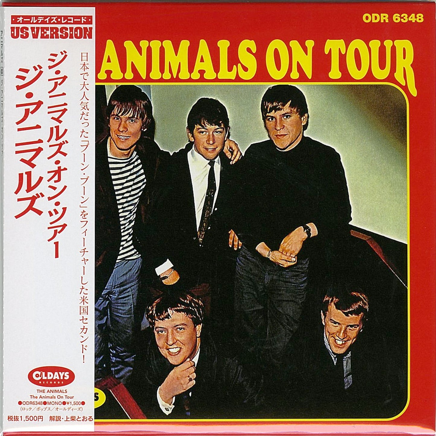 The Animals - The Animals On Tour - Japan Mini LP CD Bonus Track