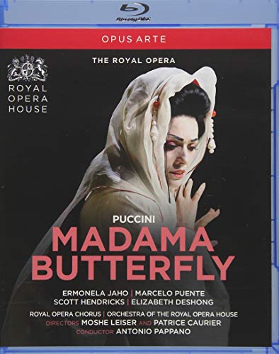 Puccini (1858-1924) - Madama Butterfly : Leiser & Caurier, Antonio Pappano / Royal Opera House, Jaho, Puente, S.Hendricks, Bosi, Deshong, etc (2017 Stereo) - Import Blu-ray Disc