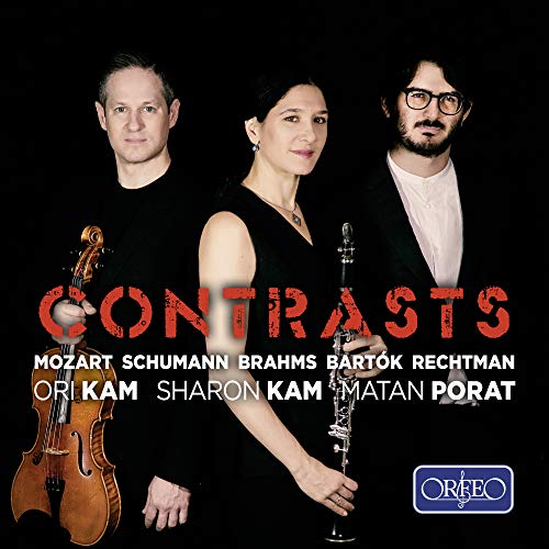 Sharon Kam, Ori Kam, Matan Porat. - CONTRASTS -Mozart, Bartok, Schumann, Brahms, etc : Sharon Kam(Cl)Ori Kam(Va)Matan Porat(P) - Import CD