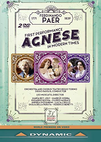 Diego Fasolis, Turin Royal Opera Orchestra, Marcus Welba, Edgar Rocha - Ferdinando Paer: First Performance Agnese In Modern Times - Import 2 DVD