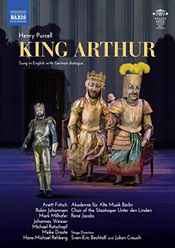 Purcell (1659-1695) - King Arthur : Bechtolf & Crouch, Rene Jacobs / Akademie Fur Alte Musik Berlin, Anett Fritsch, Benno Schachtner, etc (2017 Stereo) - Import Blu-ray Disc