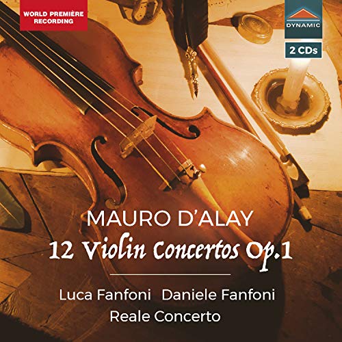 D'Alay, Mauro (c.1687-1757) - Violin Concertos Op.1 : Luca & Daniele Fanfoni(Vn)Reale Concerto (2CD) - Import 2 CD