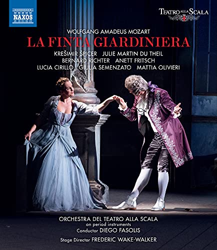 Mozart (1756-1791) - La Finta Giardiniera : Wake-Walker, Fasolis / Teatro Alla Scala, Spicer, Du Theil, Fritsch, Cirillo, etc (2018 Stereo) - Import Blu-ray Disc