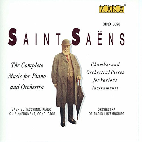 Saint-Saens (1835-1921) - Comp.works For Piano & Orch: Tacchino(P)froment / Luxembourg Radio O - Import 3 CD