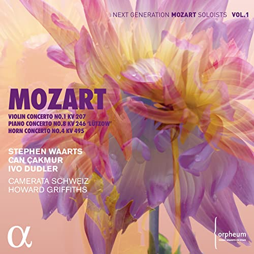 Mozart (1756-1791) - Violin Concerto No.1, Piano Concerto No.8, Horn Concerto No.4 : Waarts, Cakmur, Dudler, Griffiths / Camerata Schweiz - Import CD