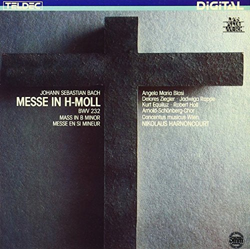 Mass in B Minor : Harnoncourt / Concentus Musicus Wien, Blasi, Ziegler, Rappe, Equiluz, R.Holl (1986)(2CD)‐Bach (1685-1750) - Japan 2 CD
