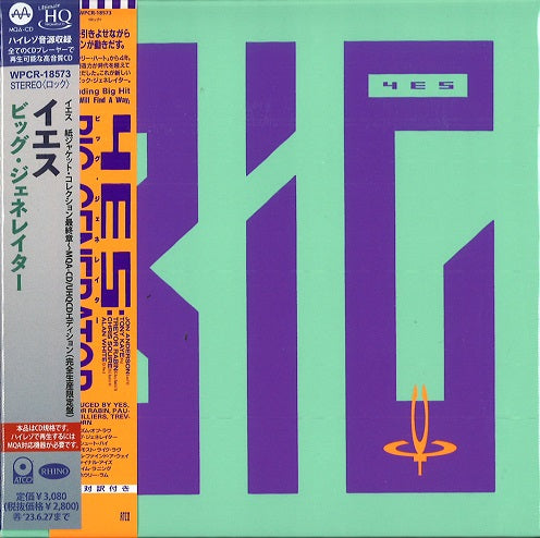 Yes - Big Generator (Mqa-cd / Uhqcd Edition) - Japan  Mini LP HQCD